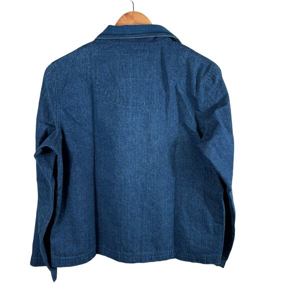 Koret City Blues Women's Medium Winter Snowflakes Embellished Light Denim Jacket - Picture 2 of 9